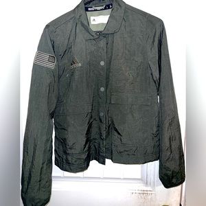 Adidas “salut to service” jacket with USA flag on arm